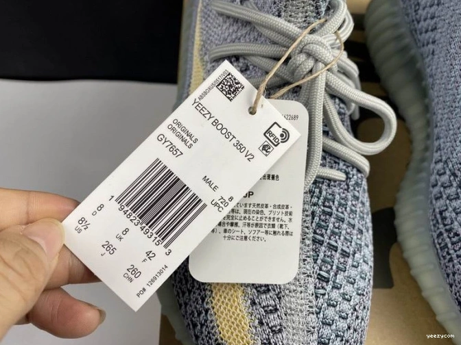 Boost V2 Adidas 350 Yeezy Ash GY7657 Blue 0816